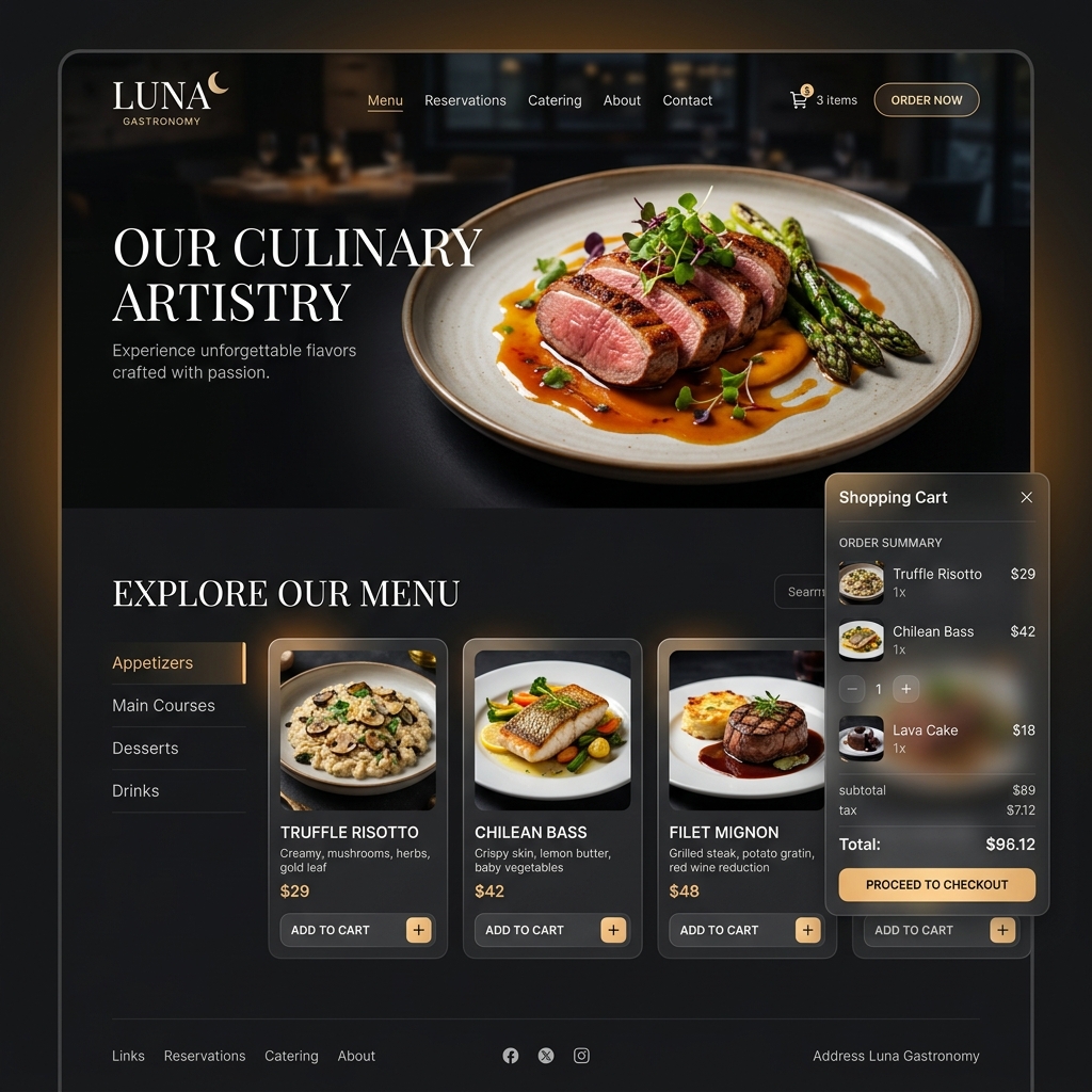 Spice Garden Restaurant layout concept